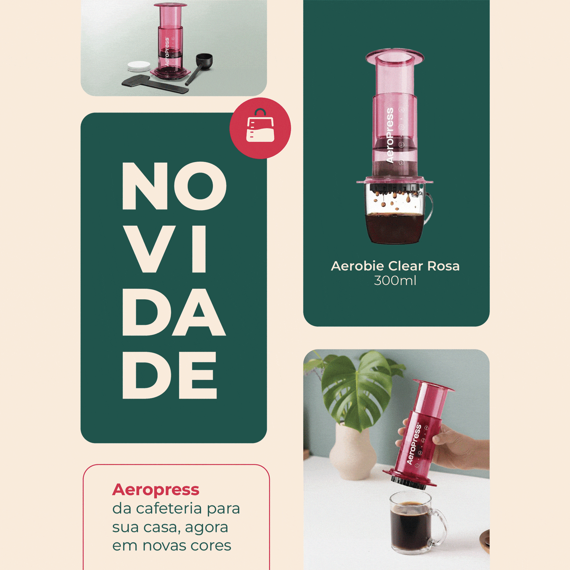 Aeropress Novas Cores
